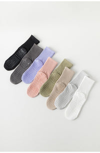 GripFlex™ Non-Slip Yoga & Pilates Socks | Stability, Comfort & Style - Pack of 4