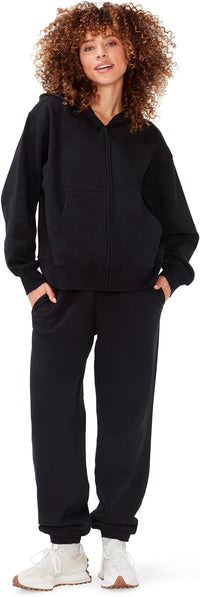 Women's Oversized Sweatpants – High Waisted Fleece Joggers – Cozy Loungewear Boyfriend Fit